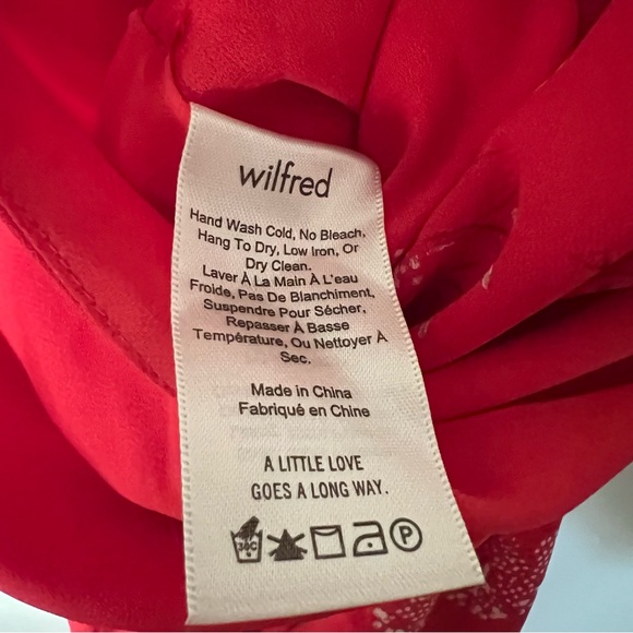 Aritzia Wilfred Melodie Floral Jumpsuit in Flame Scarlet - Picture 6 of 7